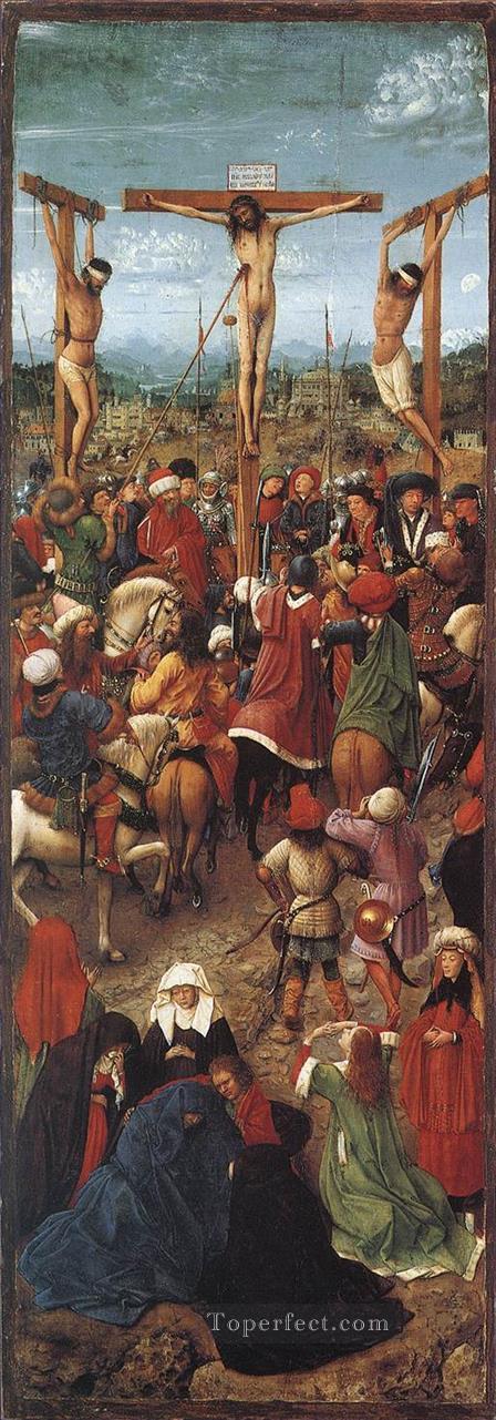 Crucifixion Jan van Eyck religious Christian Oil Paintings